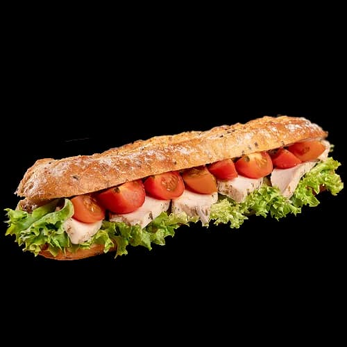 Bagietka z kurczakiem i pomidorkami 250g
