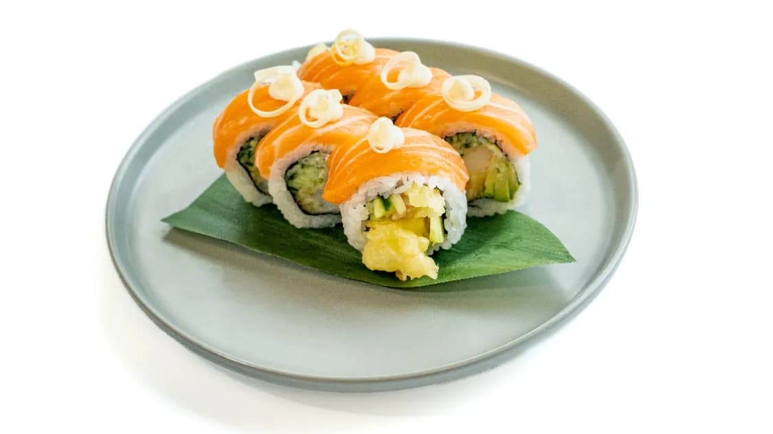 California Krewetka w Tempurze, Łosoś