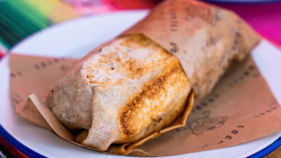 Burrito z krewetkami