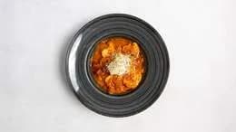 Krewetki z warzywami i grzybami mun