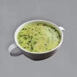 Spinach with mushroom soup
