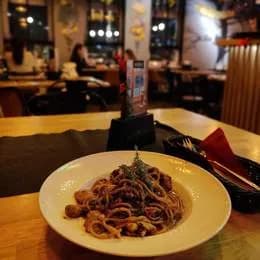 Spaghetti z Polędwicą Wołową