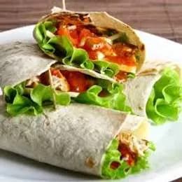 Tortilla rollo kebab wegetariański duży