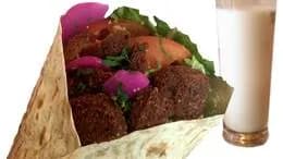 24 - zestaw falafel super - kanapka, ayran