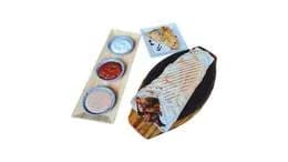 8 - zestaw tortilla kebab kurczak, baklawa orzechowa