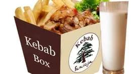 12 - zestaw kebab box duży wołowy, ayran