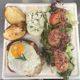 Croque madame z Łososiem