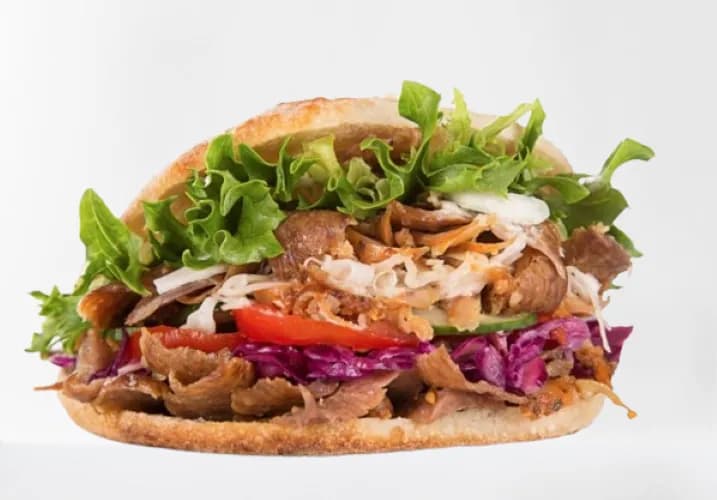 Kebab na grubym cieście