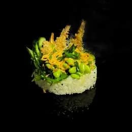 Poke z krewetką tempura