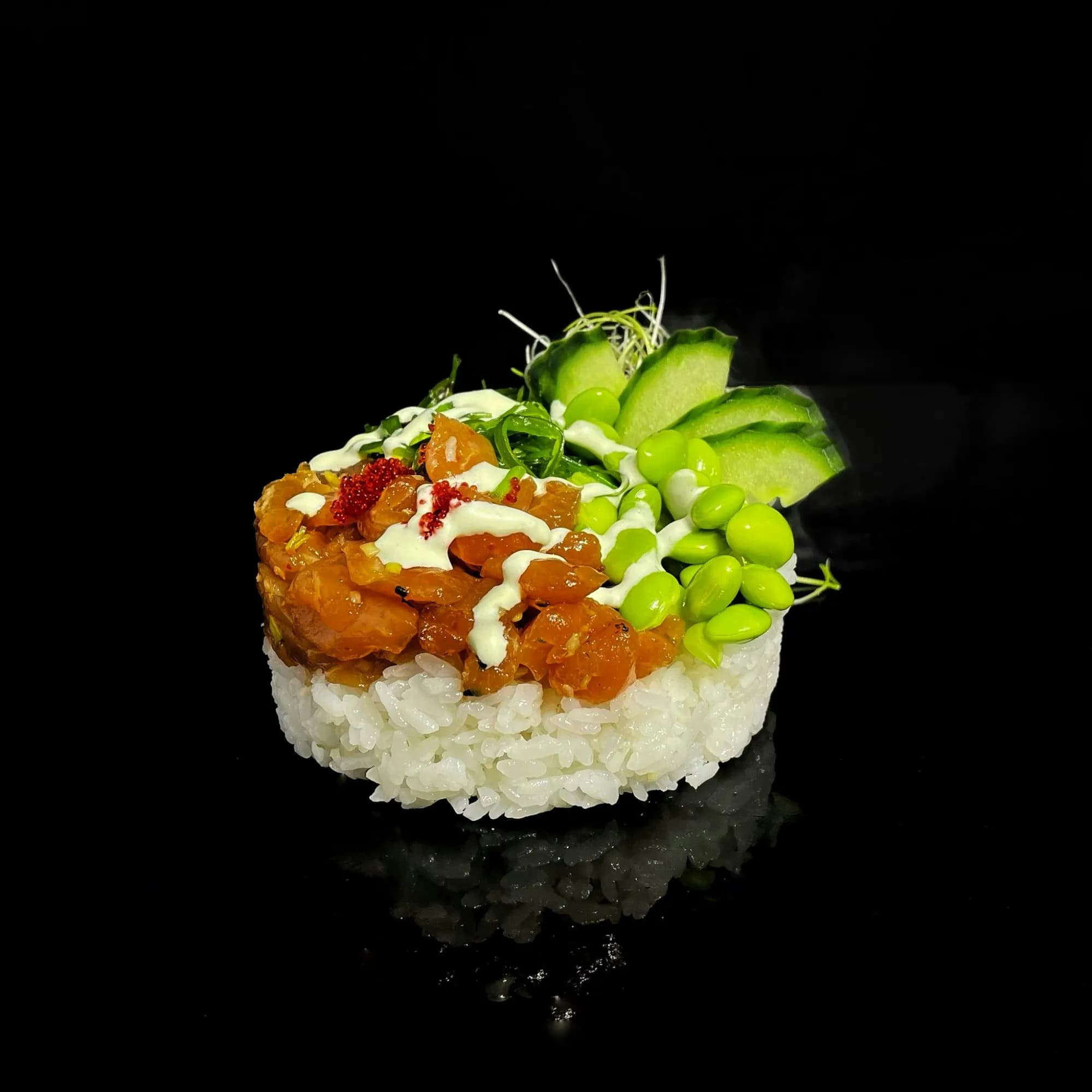 Poke tatar z łososia