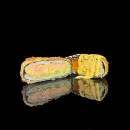 Burger z łososiem pieczonym