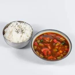 Krewetki z sosem czosnkowym