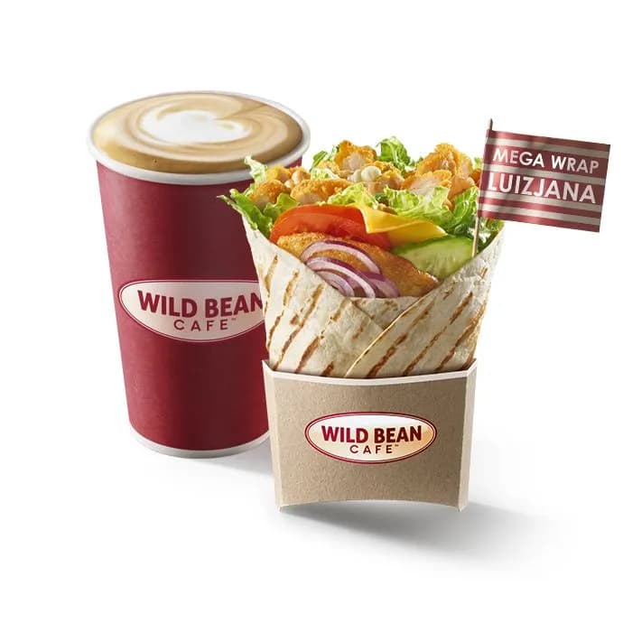 Zestaw Lunchowy Mega Wrap Luizjana + Kawa