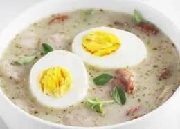 Żur na zakwasie z chleba razowego