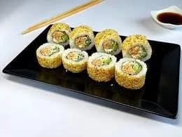 Philadelphia pieczony łosoś w sezamie