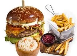 Zestaw burger klasyk z lat 90-tych