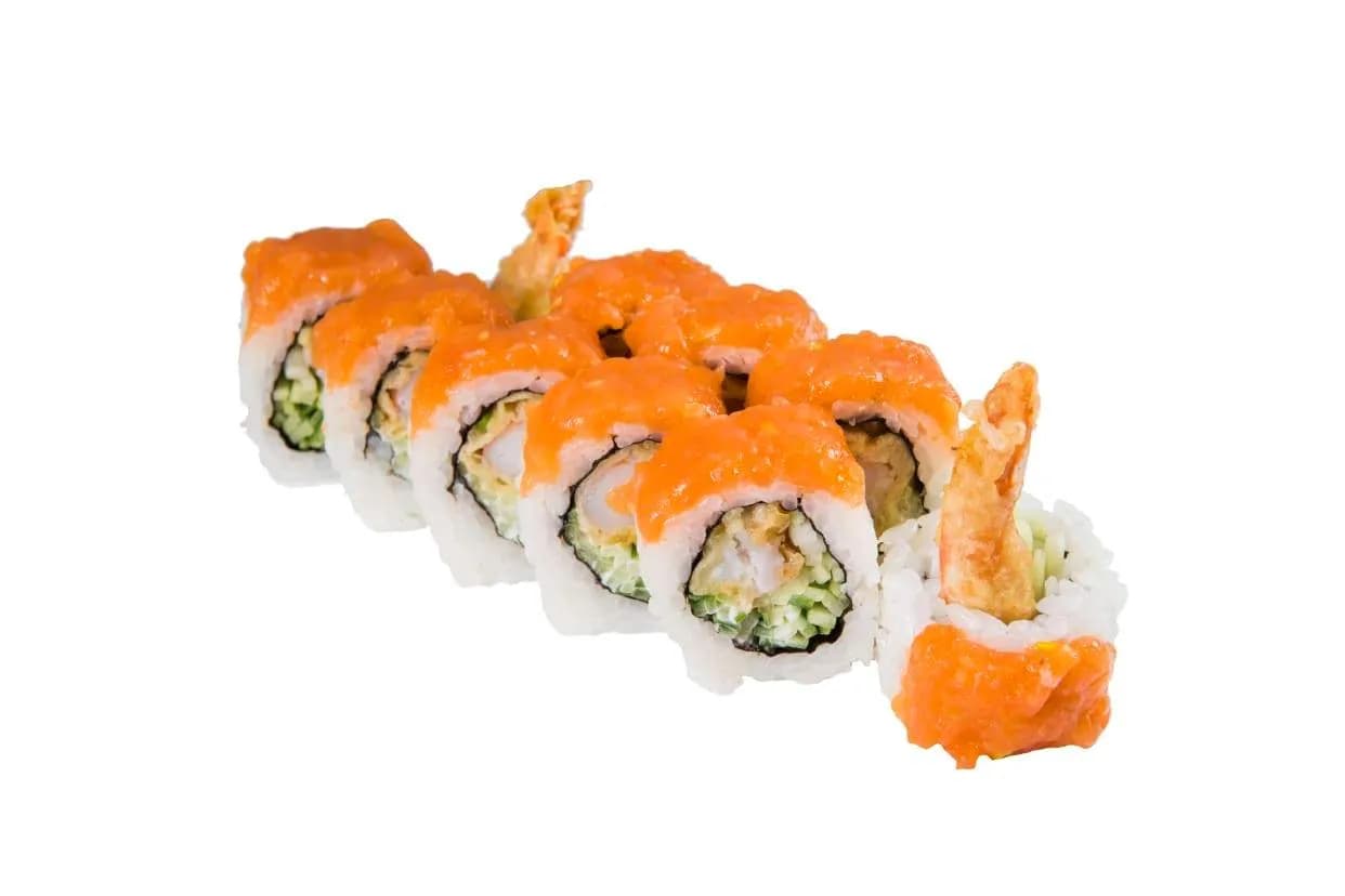 California Gold Krewetka w tempurze z tatarem z łososia