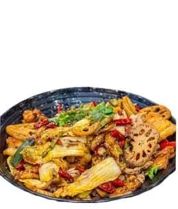 Pikantny smażony garnek