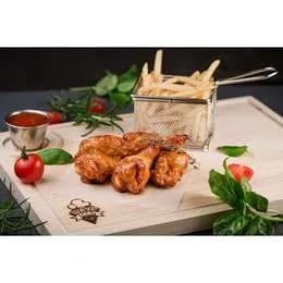 Skrzydełka kurczaka z frytkami