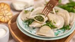 Pierogi ze szpinakiem i serem feta