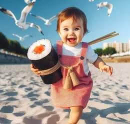 Hosomaki z krewetką w tempurze w płatku sojowym 8szt.