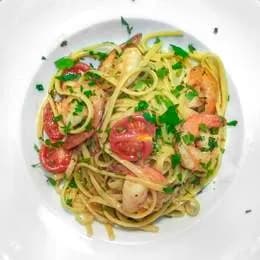 Linguine z krewetkami