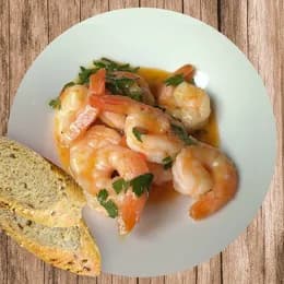 Krewetki w sosie wino-masło