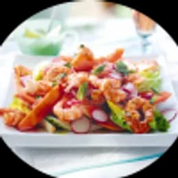 Krewetki Tikka Salad