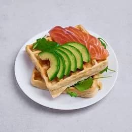 Gofry Awokado i Łosoś