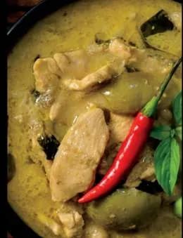 Zielone curry z tofu