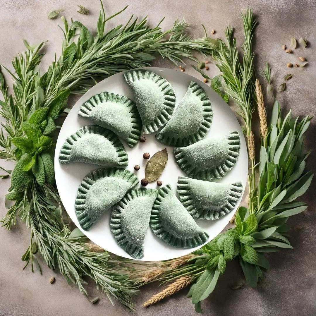 Dim sum ze szpinakiem i gorgonzolą - 9 szt. (gotowane)