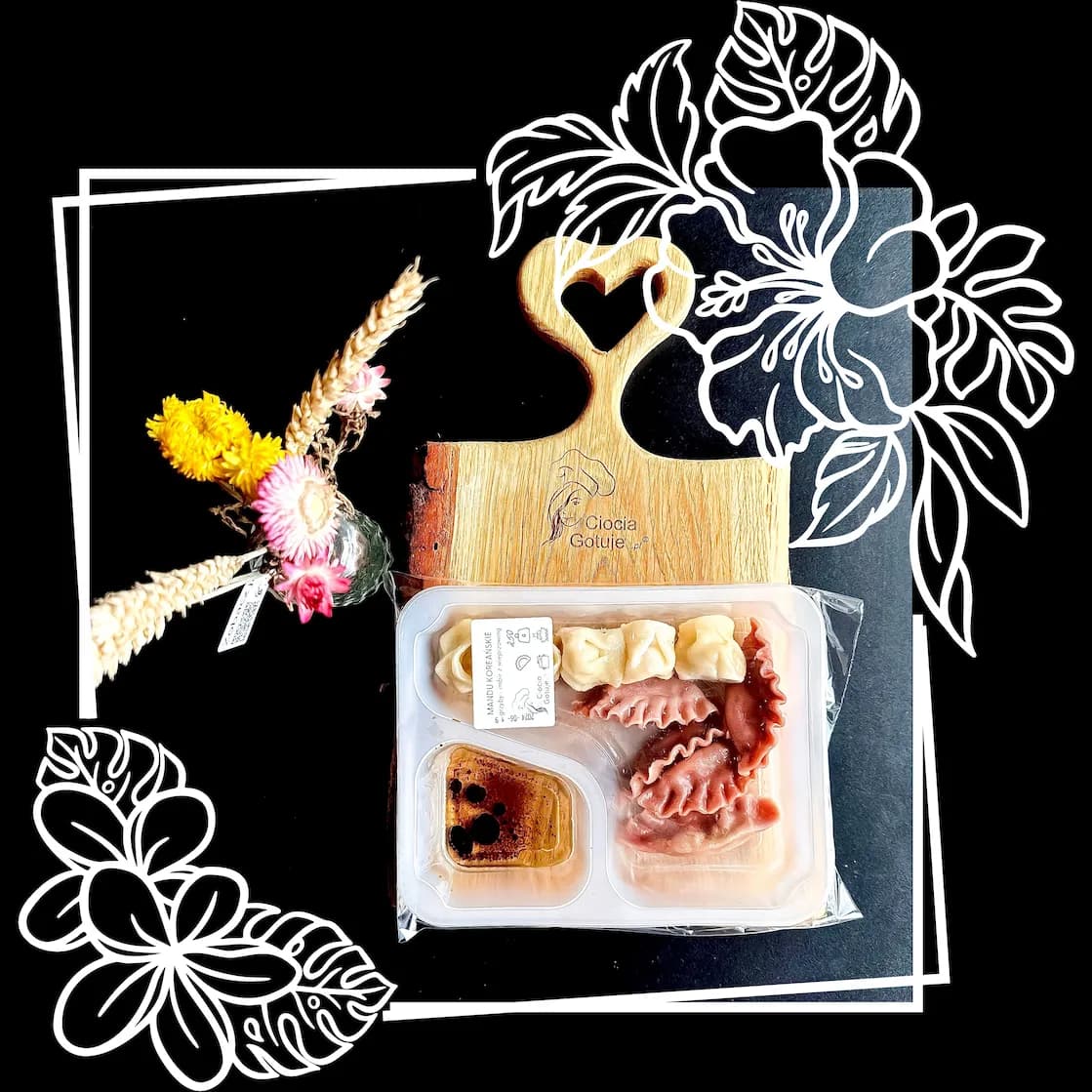 MANDU grzybowe i z imbirem i wieprzowiną + ZUPA MISO