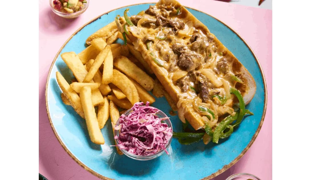 Philly cheese steak sandwich R