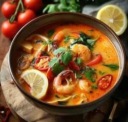 Tajska zupa z krewetkami na ostro 泰国虾汤