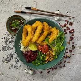 Chirashi kalmary w panko