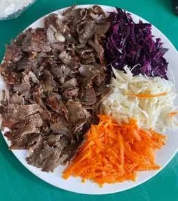 Kebab z baranina i wołowiną