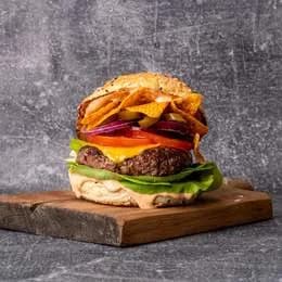 Burger nachos