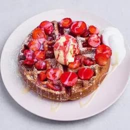 Strawberries Waffle