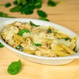 Penne con pollo gorgonzola