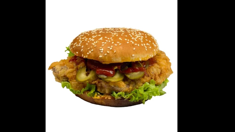 Burger z filetem kurczaka