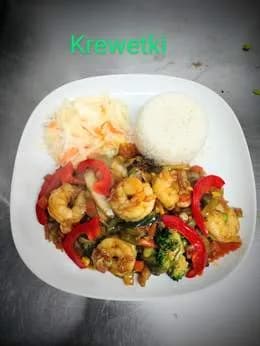 Krewetki z warzywami 8 szt.