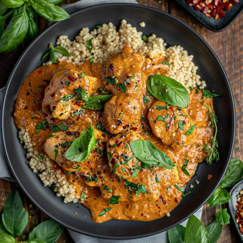 Kurczak z suszonymi pomidorami