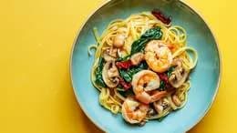 Makaron z krewetkami