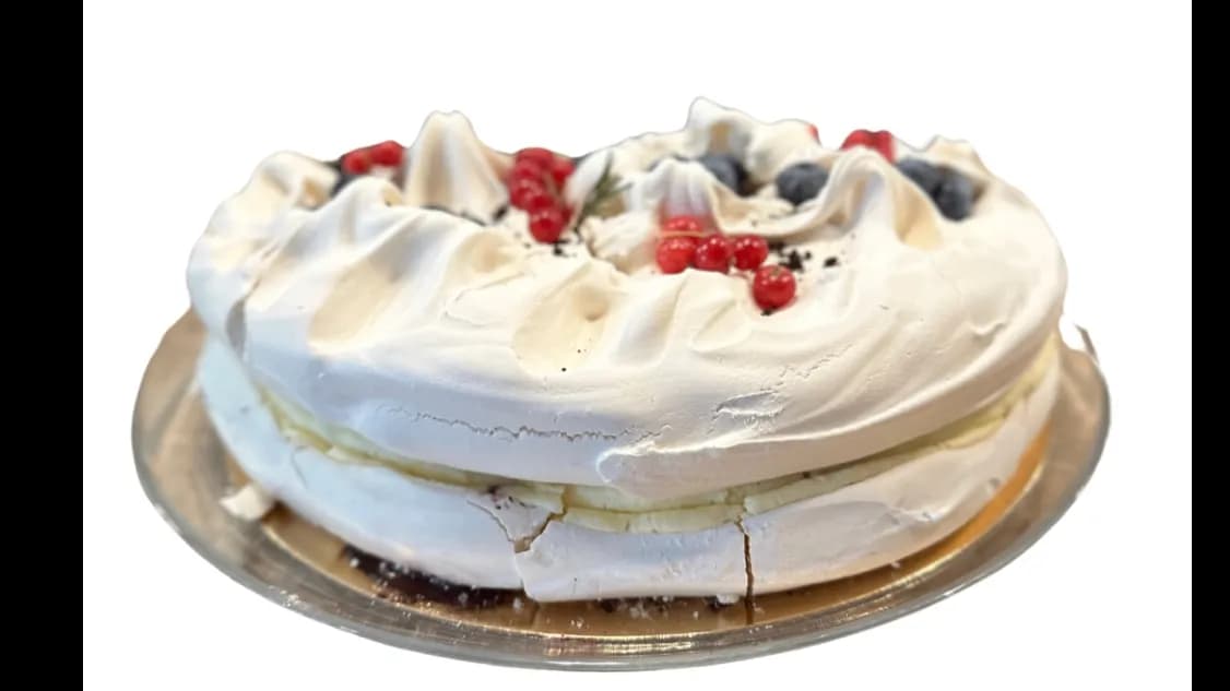 Beza z konfiturą porzeczkową