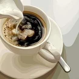 Americano z mlekiem 400 ml