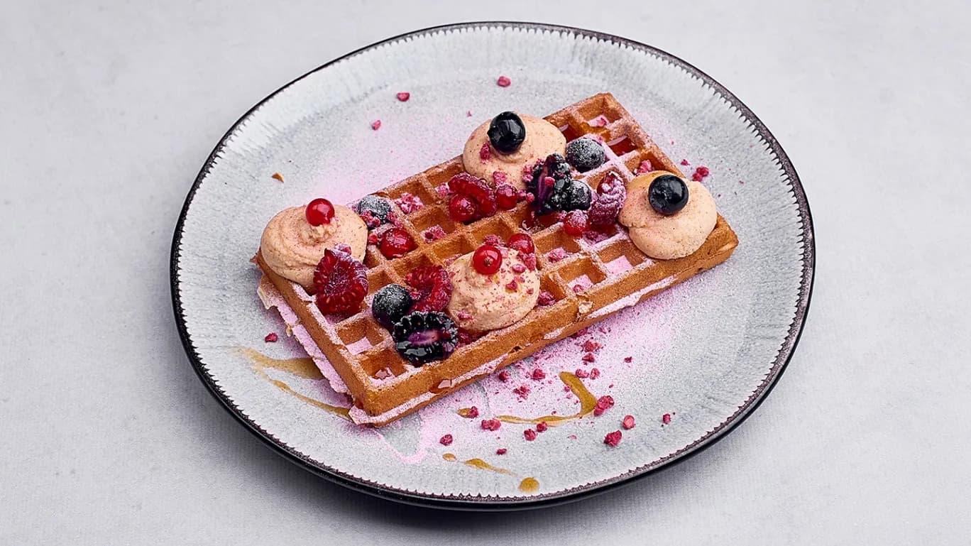 Gofr na słodko z mascarpone