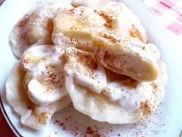 Pierogi z twarogiem na słodko