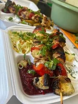 Szaszłyk z kurczakiem 2 szt.