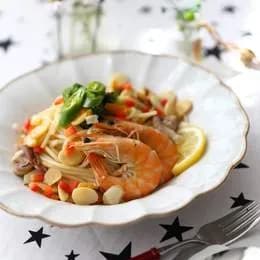 Makaron z krewetkami