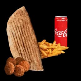 Rollo Wegetariańskie (średnie), frytki, Coca Cola 0.33l